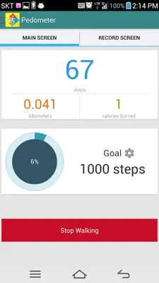 Pedometer - Health Pedo android App screenshot 3